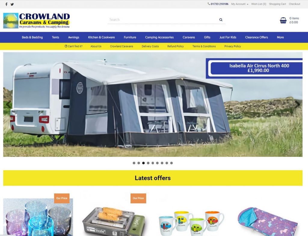 Crowland Camping for shopping online